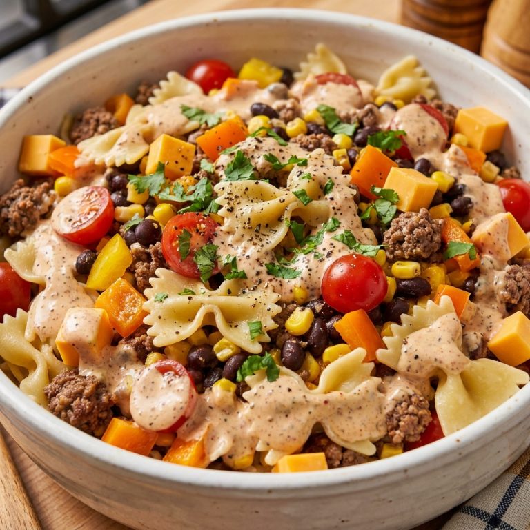 Easy Cowboy Pasta Salad - Carlsbad Cravings Recipe