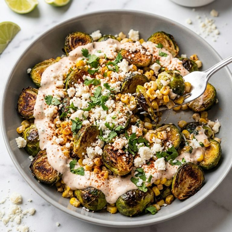 Mexican Street Corn Brussels Sprouts