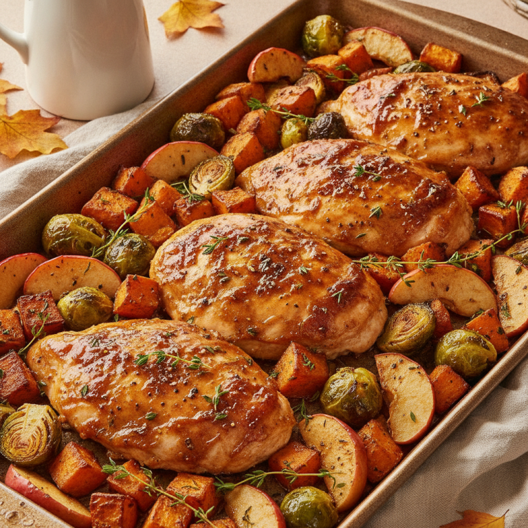 Maple-Dijon Sheet-Pan Chicken—the Cozy Fall Dinner Everyone Will Love