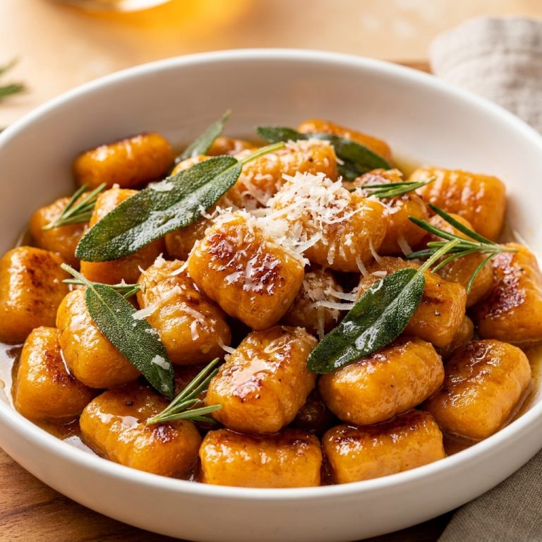 Sweet Potato Maple Brown Butter Gnocchi
